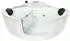 AcquaVapore Whirlpool-Eckbadewanne W60H-TH-SC 140x140cm mit Tür (W60H-TH-SC)