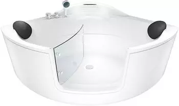 AcquaVapore S60-EH Eckbadewanne mit T&uuml;r Walk-in-Pool 140x140cm (S60-EH-EA)