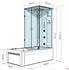 AcquaVapore Duschtempel K05-L32-WP-EC Whirlpool-Dusche Kombination 180x90cm, schwarz (K05-L32-WP-EC)