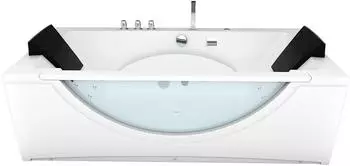 AcquaVapore Whirlpool-Badewanne W81-TH-B 180x90cm mit Farblichtherapie