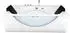 AcquaVapore Whirlpool-Badewanne W81-TH-B 180x90cm mit Farblichtherapie