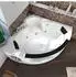 AcquaVapore W05-TH Eckbadewanne Whirlpool mit Farblichtherapie, 140x140cm (W05-TH)