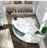 AcquaVapore W25-TH Eckbadewanne Whirlpool 150x150cm weiß (W25-TH-EA)