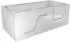 AcquaVapore Seniorenwanne mit Tür S17-L, 150x75cm, weiß (S17-L)