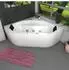 AcquaVapore W20H-TH Whirlpool-Eckbadewanne 140x140cm, weiß, Kunststoff (W20H-TH)