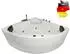 Basera Futuna Basic Eck-Whirlpool-Badewanne 140x140cm, 13 Massagedüsen, LED (BA3005016)