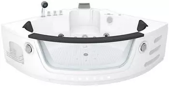 AcquaVapore Whirlpool-Eckbadewanne W05H-TH 140x140cm, passive Schlauchreingung (W05H-TH)