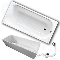 Kaldewei Saniform Plus Stahl Badewanne inkl. Wannentr&auml;ger und Ablaufgarnitur (160 x