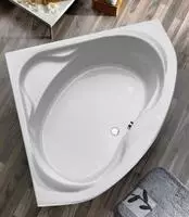OTTOFOND Eckwanne "Madras" H&ouml;he 58 cm Seifenablage mit Wannentr&auml;ger