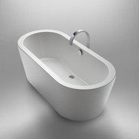 Repabad Livorno freistehende Badewanne L: 80 x 170 cm (31669WE+28297)