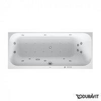 Duravit Happy D.2 Rechteck Whirlwanne 160 x 70 cm mit Combi-System E R&uuml;ckenschr&auml;ge rechts wei&szlig; (760309000CE1000)