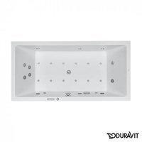Duravit Starck Rechteck Whirlwanne 180 x 90 cm mit Combi-System E zwei R&uuml;ckenschr&auml;gen wei&szlig; (760052000CE1000)