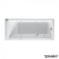 Duravit Starck Rechteck Whirlwanne 160 x 70 cm mit Jet System einer R&uuml;ckenschr&auml;ge wei&szlig; (760333000JS1000)
