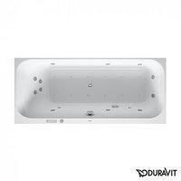 Duravit Happy D.2 Rechteck Whirlwanne 170 x 70 cm mit Combi-System E R&uuml;ckenschr&auml;ge links wei&szlig; (760310000CE1000)