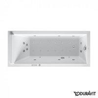Duravit Starck Rechteck Whirlwanne 160 x 70 cm mit Combi-System E einer R&uuml;ckenschr&auml;ge wei&szlig; (760333000CE1000)
