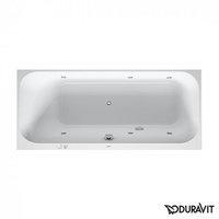 Duravit Happy D.2 Rechteck Whirlwanne 180 x 75 cm mit Jet System Rückenschräge links weiß (760312000JS1000)