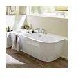 Megabad Steinkamp 1000 Eck-Badewanne 180 x 80 cm mit Schürze rechts Steinkamp L: 180 B: 80 H: 59,5 cm weiß ST010ER