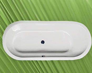 Ihr-Bad Badewanne 165x75 Astra-O - Badewanne oval - ohne Verkleidung