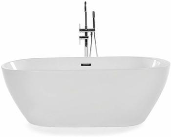 Beliani Nevis freistehende Badewanne 80 x 170 cm