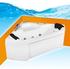 AcquaVapore Whirlpool Pool Badewanne Eckwanne Wanne A1402N-SC 135x135 mit Reinigungsfunktion