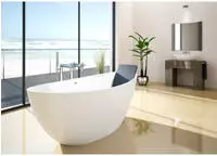 Hoesch Namur Oval-Badewanne 180 x 80 cm freistehend, Badewannen, 4401.013305,...