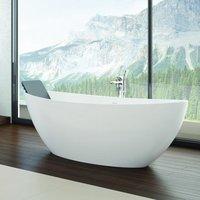 Hoesch Namur Oval-Badewanne 170 x 75 cm freistehend, Badewannen, 4400.013305, wei&szlig;