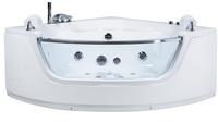 Beliani Whirlpool-Badewanne Eckmodell mit LED MANGLE
