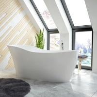 Hoesch Namur Lounge Oval-Badewanne 190 x 90 cm freistehend 4493.010305, Badewannen,