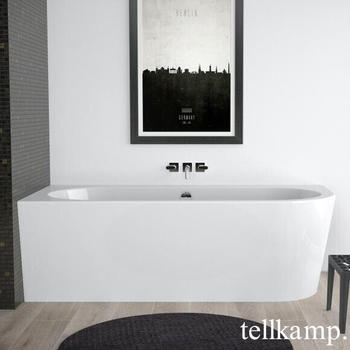 Tellkamp Pio Eck-Badewanne 178 x 78 cm Ecke links weiß