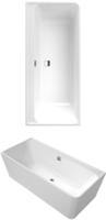 Villeroy & Boch Collaro Vorwand-Badewanne Duo 179 x 79 cm f&uuml;r Eckeinbau links,