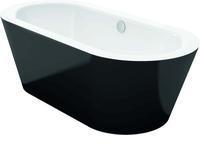 Bette BetteStarlet Oval Badewanne 2720-350CFXXK Schwarz gl&auml;nzend, 165x75x42cm, freistehend
