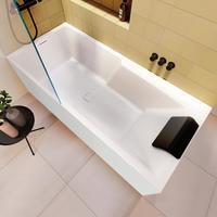 Riho Still Shower Rechteck-Badewanne mit Duschzone und Verkleidung, BD17005