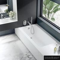 victoria+albert Victoria + Albert Kaldera Rechteck-Badewanne, Einbau,