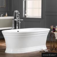 victoria+albert Victoria + Albert Worcester Freistehende Oval-Badewanne, WOR-N-SW-NO