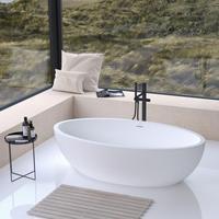 Neoro n70 Freistehende Badewanne L: 170 B: 90 H: 47 cm, mit pflegeleichter Oberfläche, BN0002WH