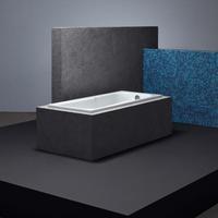 Bette Set Rechteck-Badewanne mit Duschzone, Einbau, 2560-000AR,PLUS