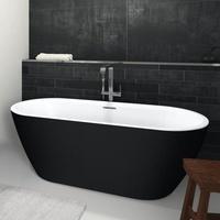 Riho Inspire freistehende Badewanne 180 x 80 cm schwarz matt (B085001220)