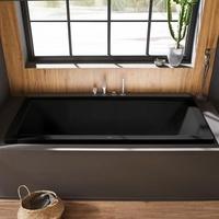 Kaldewei Conoduo Rechteck-Badewanne Einbau 180 x 80 cm schwarz matt