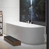 Hoesch Badewanne „iSensi“ eck, asymmetrisch 170 × 75 cm, links in