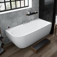 Hoesch iSENSI MONOLITH Eckbadewanne 180 x 80 cm, rechte Ausf&uuml;hrung, mit