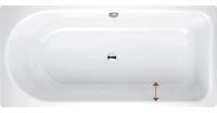 Bette Badewanne Ocean Low-Line 170x70 cm, 8832 , Überlauf hinten, weiss, Farbe: Weiß mit BetteGlasur Plus - 8832-000Plus 170 x 70 Fussende rechts,