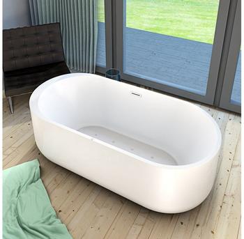 AcquaVapore freistehende Badewanne Wanne F16 170x80cm Whirlpool mit Luftmassage