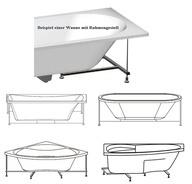HAK Raumsparbadewanne 100 x 150 cm rechts (58507)