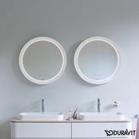 Duravit Happy D.2 Plus Spiegelset Icon-Version, Lichtfelddekor radial, Ø 70 x 5,5 cm