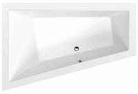 HAK Raumspar Badewanne TRIANGL 180x120x50cm, links, weiss