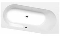 polysan ASTRA WR Asymmetrische Badewanne 165x90x48cm, rechts, weiß (31611)