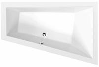 polysan TRIANGL R asymmetrische Eckbadewanne 180x120x50cm, rechts, weiß (20611)