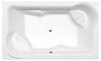 HAK DUO Rechteckwanne mit Rahmengestell 200x120x45cm, weiss