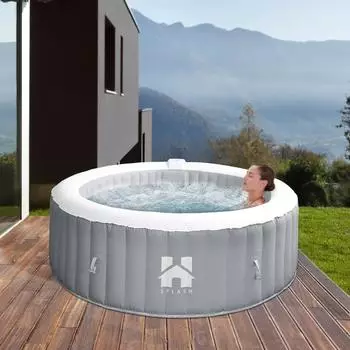 Home Deluxe SPLASH ⌀208x65cm grau