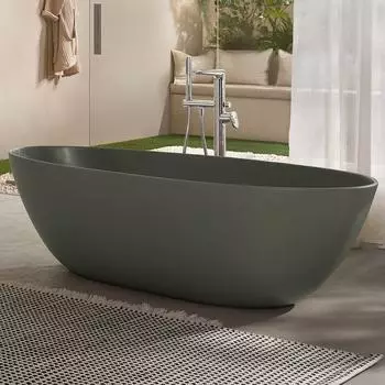 Villeroy & Boch Antao freistehende Badewanne 170 x 75 cm mit SilentFlow morning green (UBQ170TAO7TV-R8)